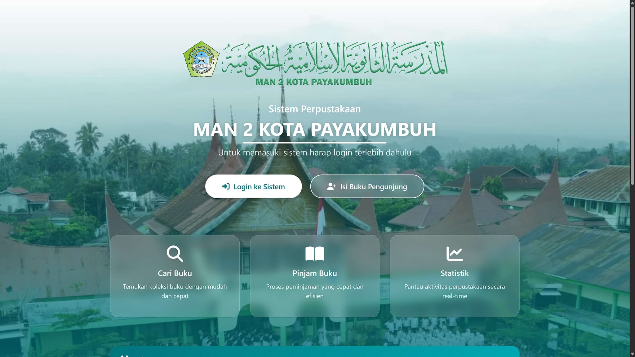 Website Sistem Perpustakaan MAN 2 Payakumbuh