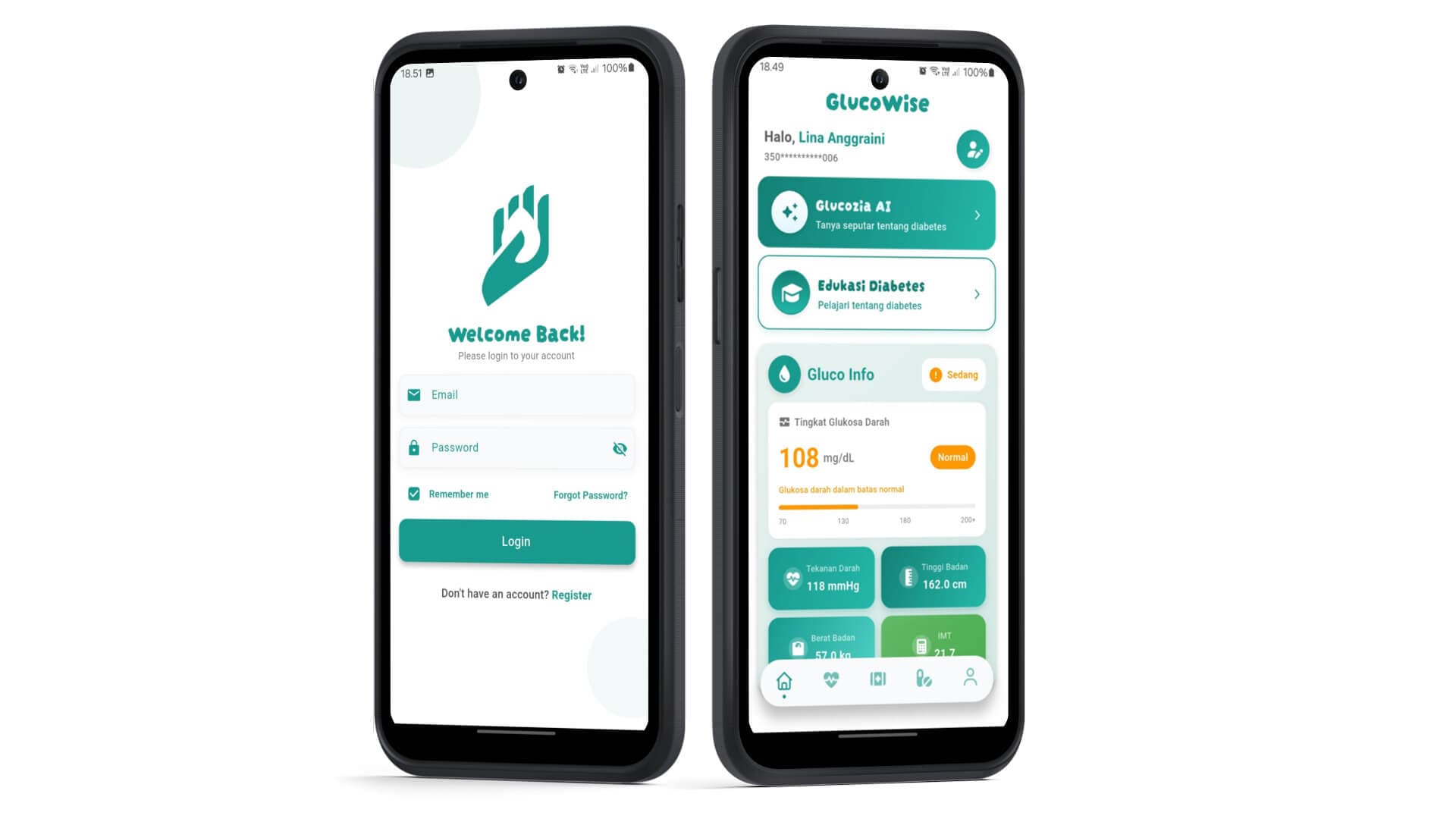 Aplikasi Mobile GlucoWise - Akses Umum